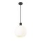 Z-Lite Margo 1 Light Pendant, Matte Black & White 7500P14-MB - alternate 2